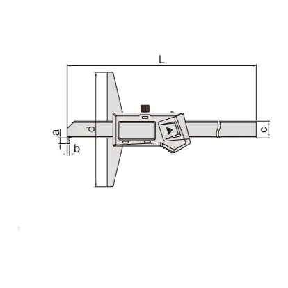 Insize Digital Hook Depth Gauge 0-150mm / 0-6" Range Series 1142-150A