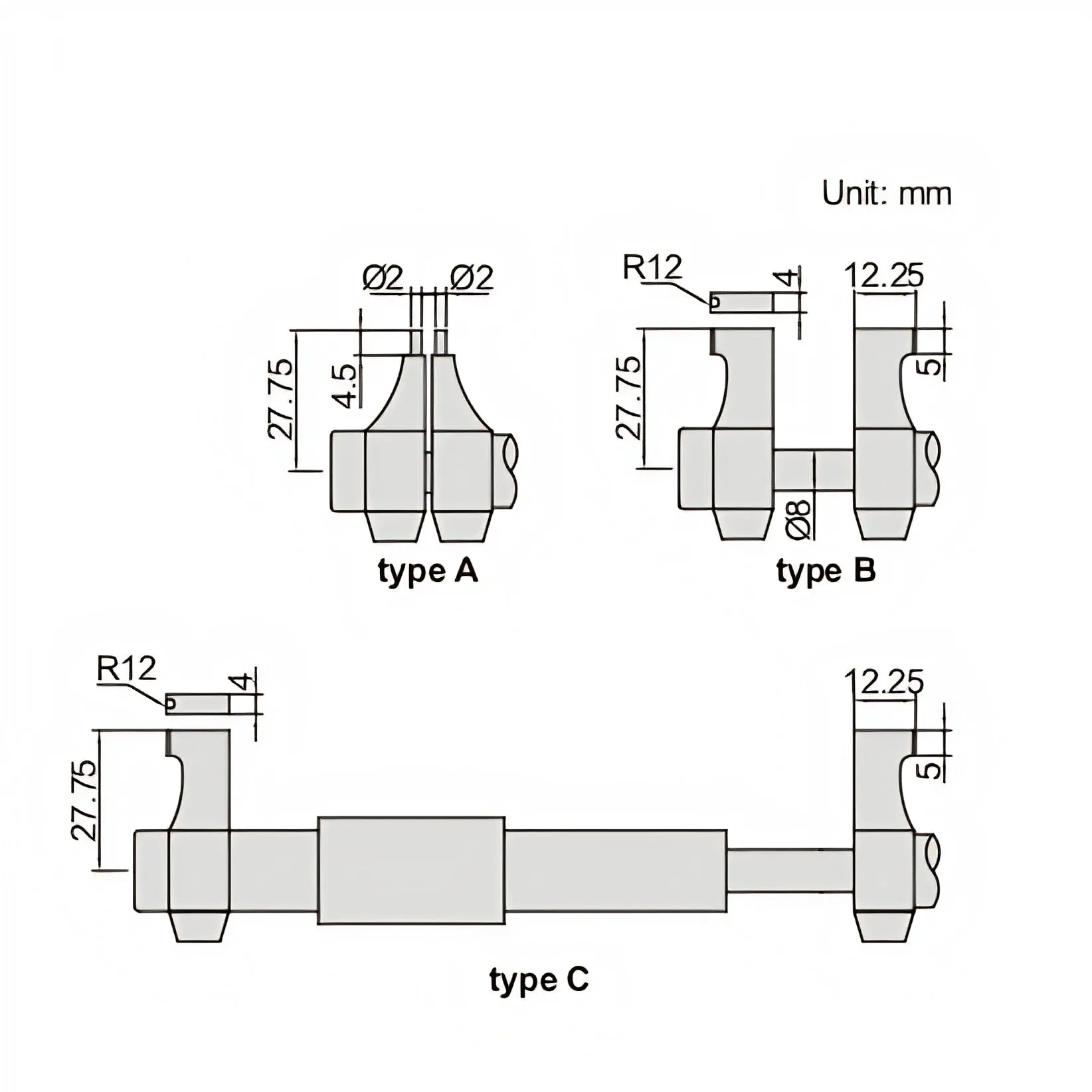 Insize Digital Inside Micrometer 5-30mm/0.2-1.2" Range Series 3520-30