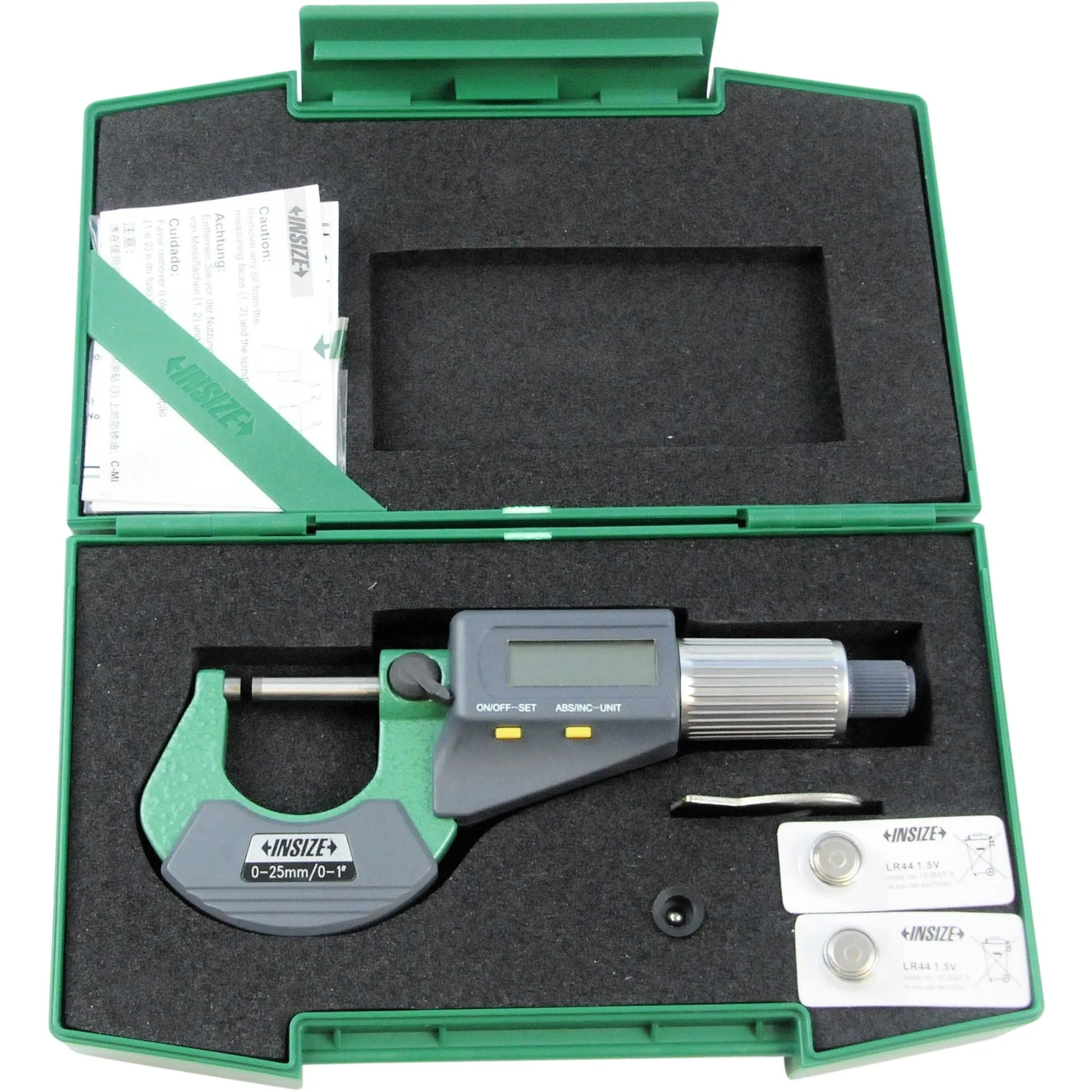 Insize Digital Outside Micrometer 0-25mm/0-1" Range Series 3109-25A