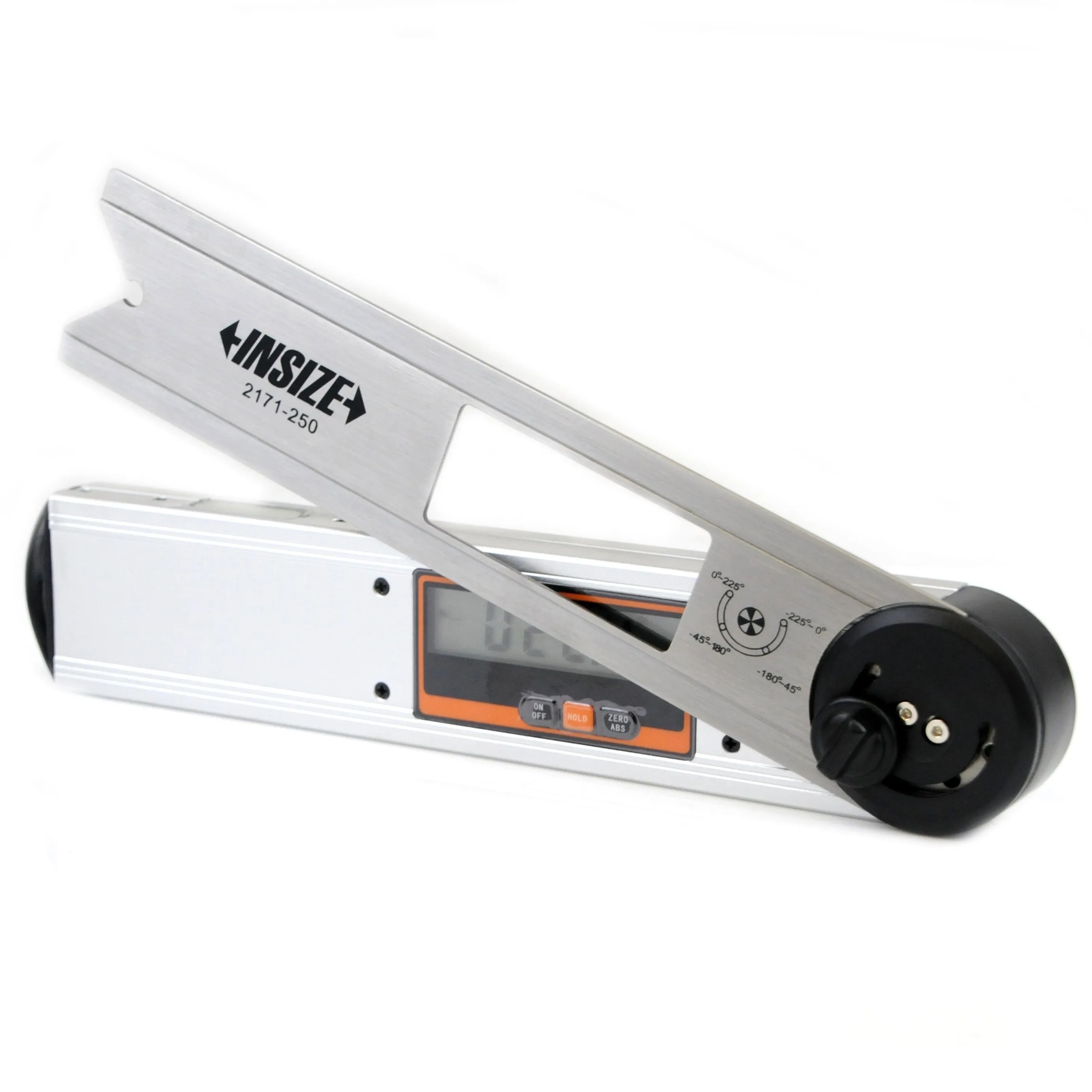 Insize Digital Protractor 250mm 0-360° Range Series 2171-250