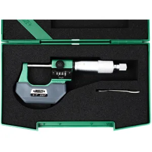 Insize Imperial Outside Micrometer With Analog Counter 0-1" Range Series 3400-1