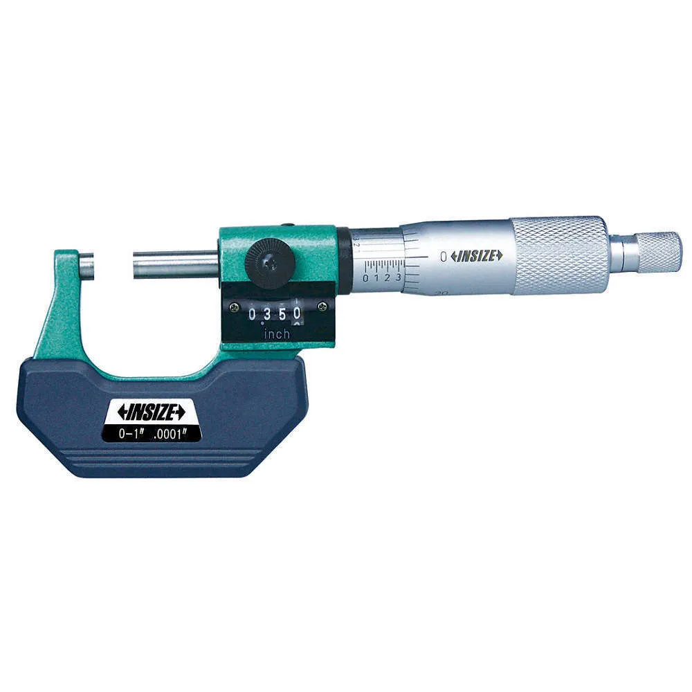 Insize Imperial Outside Micrometer With Analog Counter 0-1" Range Series 3400-1