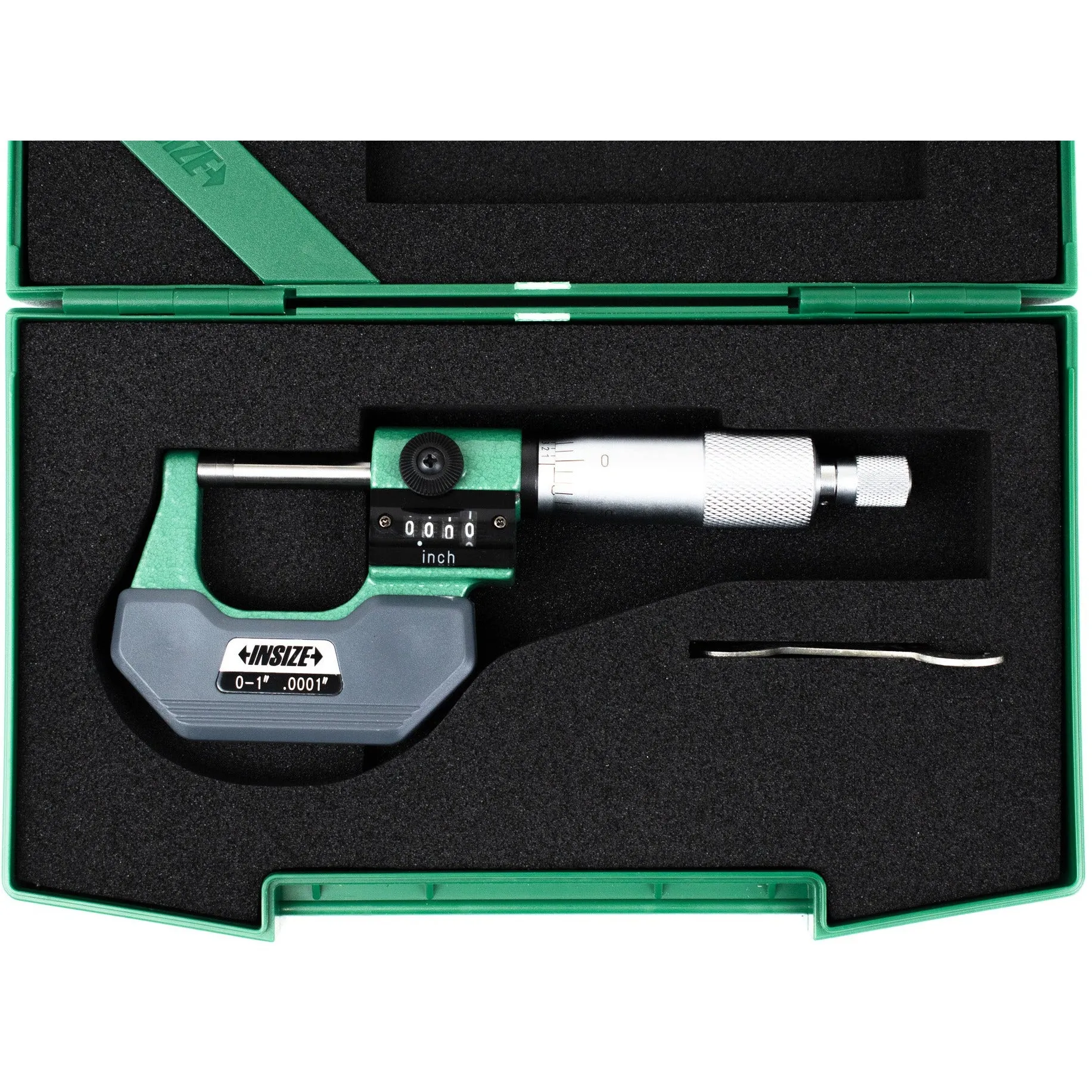 Insize Imperial Outside Micrometer With Analog Counter 0-1" Range Series 3400-1