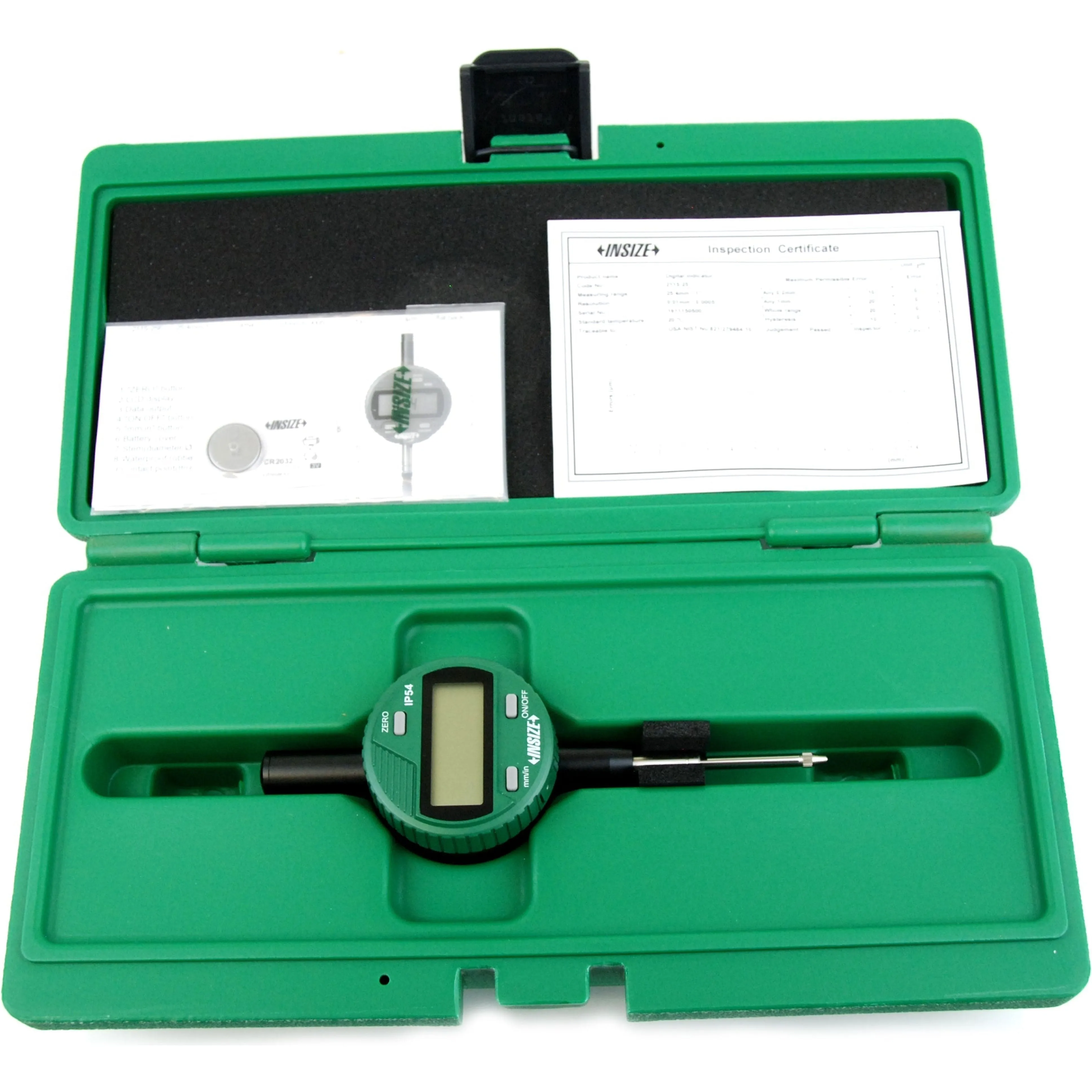 Insize IP54 Coolant Proof Digital Indicator 25.4mm / 1" Range Series 2115-25