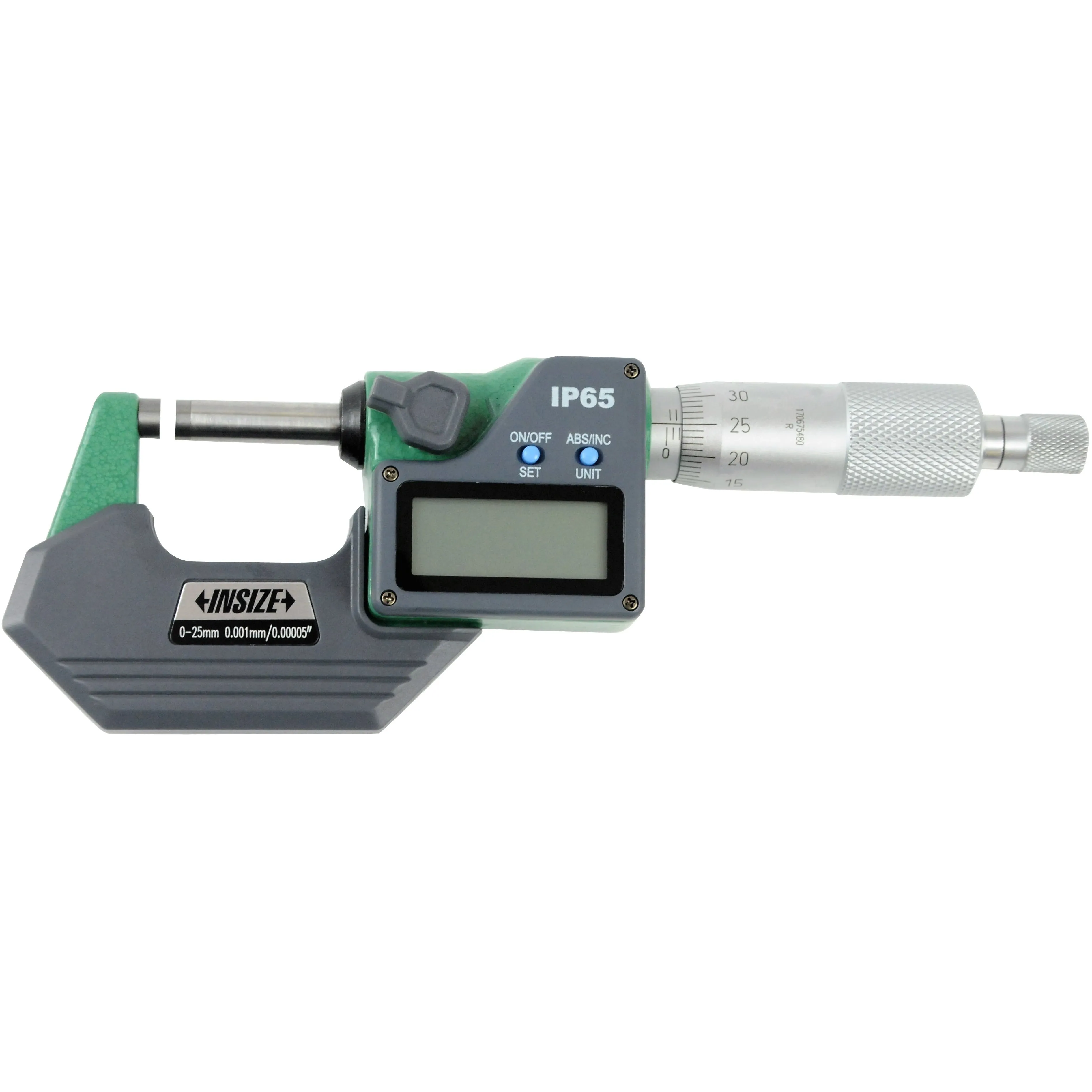 Insize IP65 Digital Outside Micrometer 0-25mm / 0-1" Range Series 3108-25A