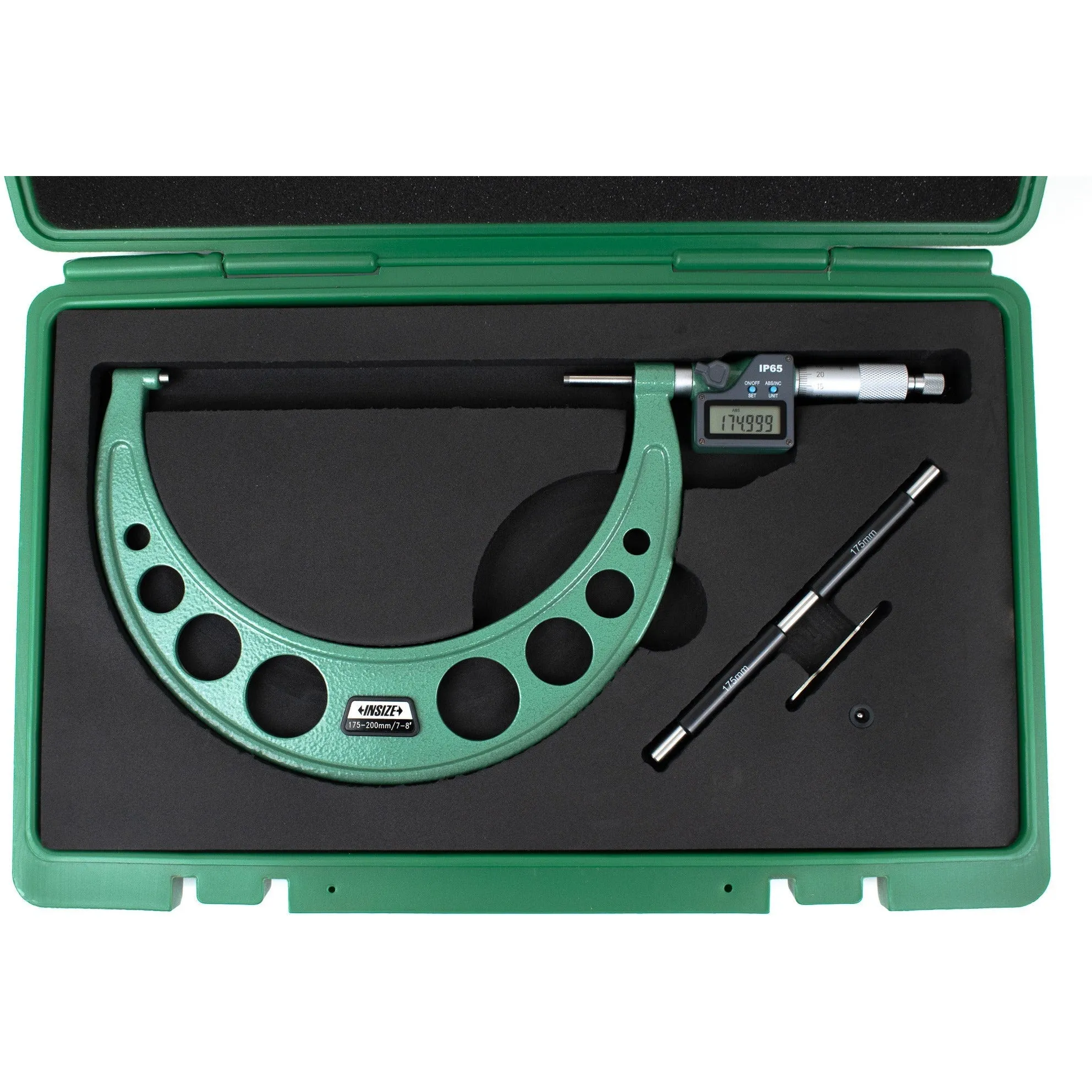 Insize IP65 Digital Outside Micrometer 175-200 MM/ 7-8" Range Series 3108-200A