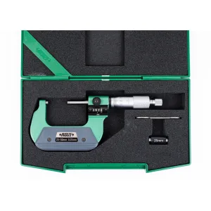 Insize Metric Outside Micrometer With Analog Counter 25-50mm Range Series 3400-50