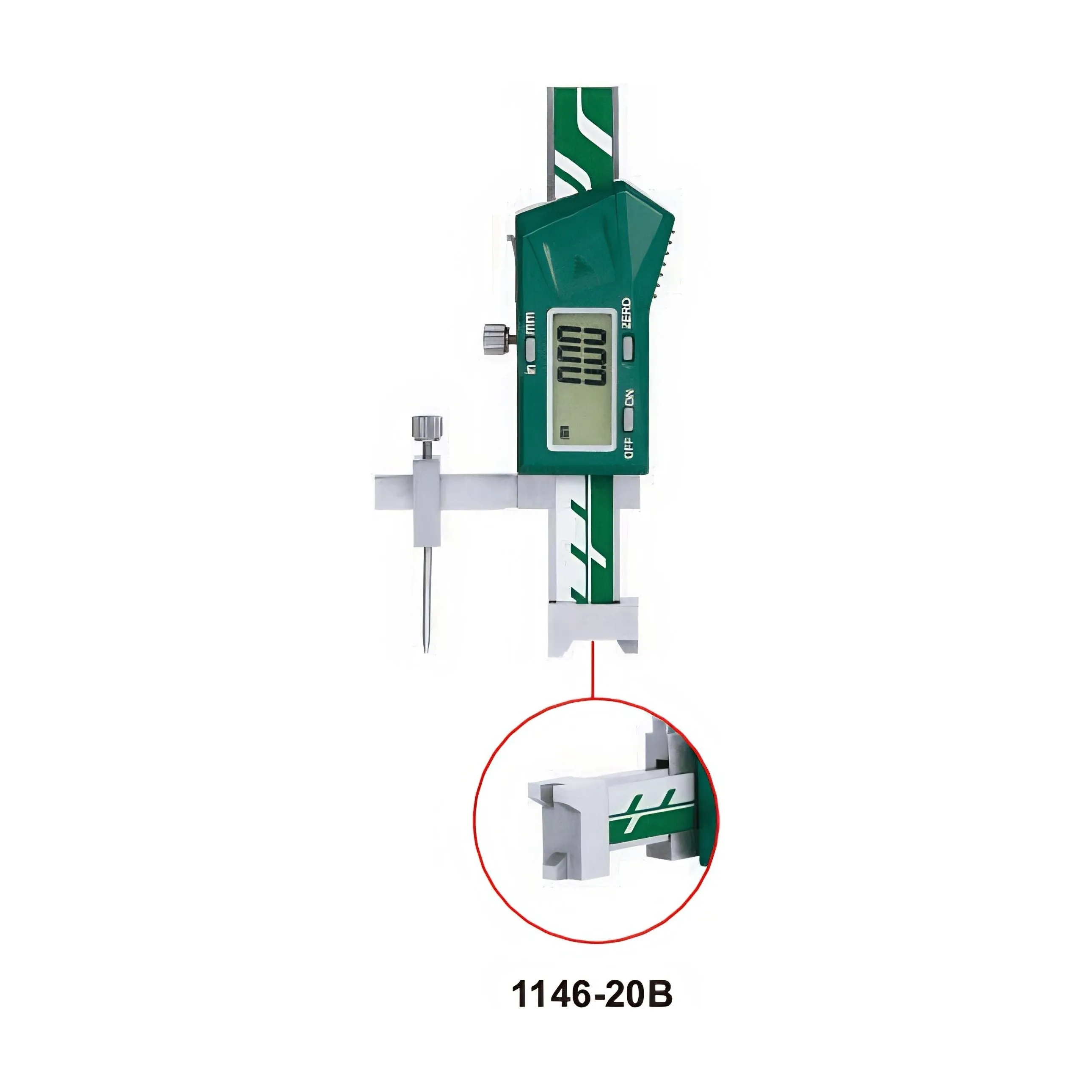 Insize Mini Digital Height Gauge 0-20mm/0-0.8" Range Series 1146-20B