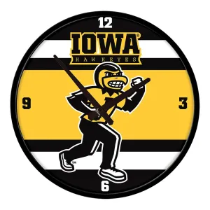 Iowa Hawkeyes: Herky - Modern Disc Wall Clock