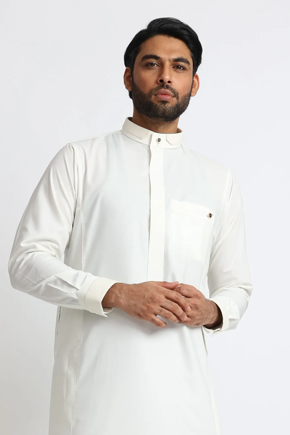 J120 Cream Polygon Thobe