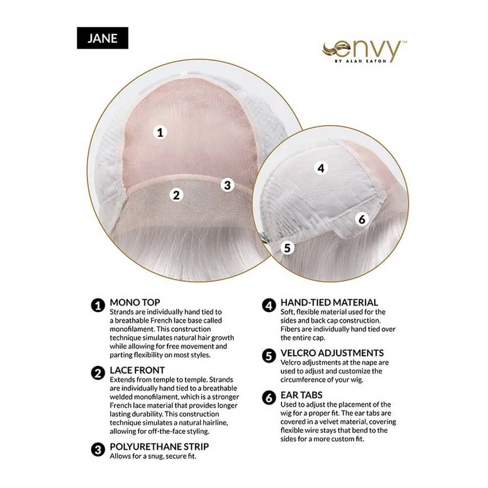 Jane by Envy (100% Hand Tied-Lace Front Wig)