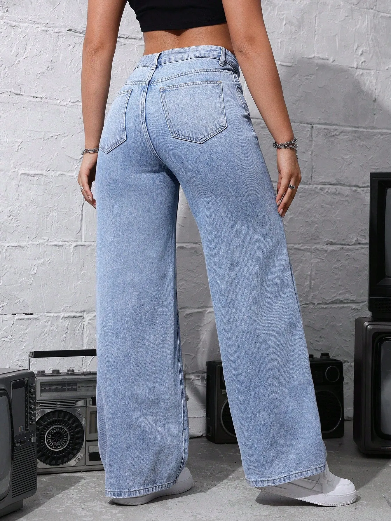 Jeanoix Jeans Casual y Sueltos para Mujer en Cherry Vibes