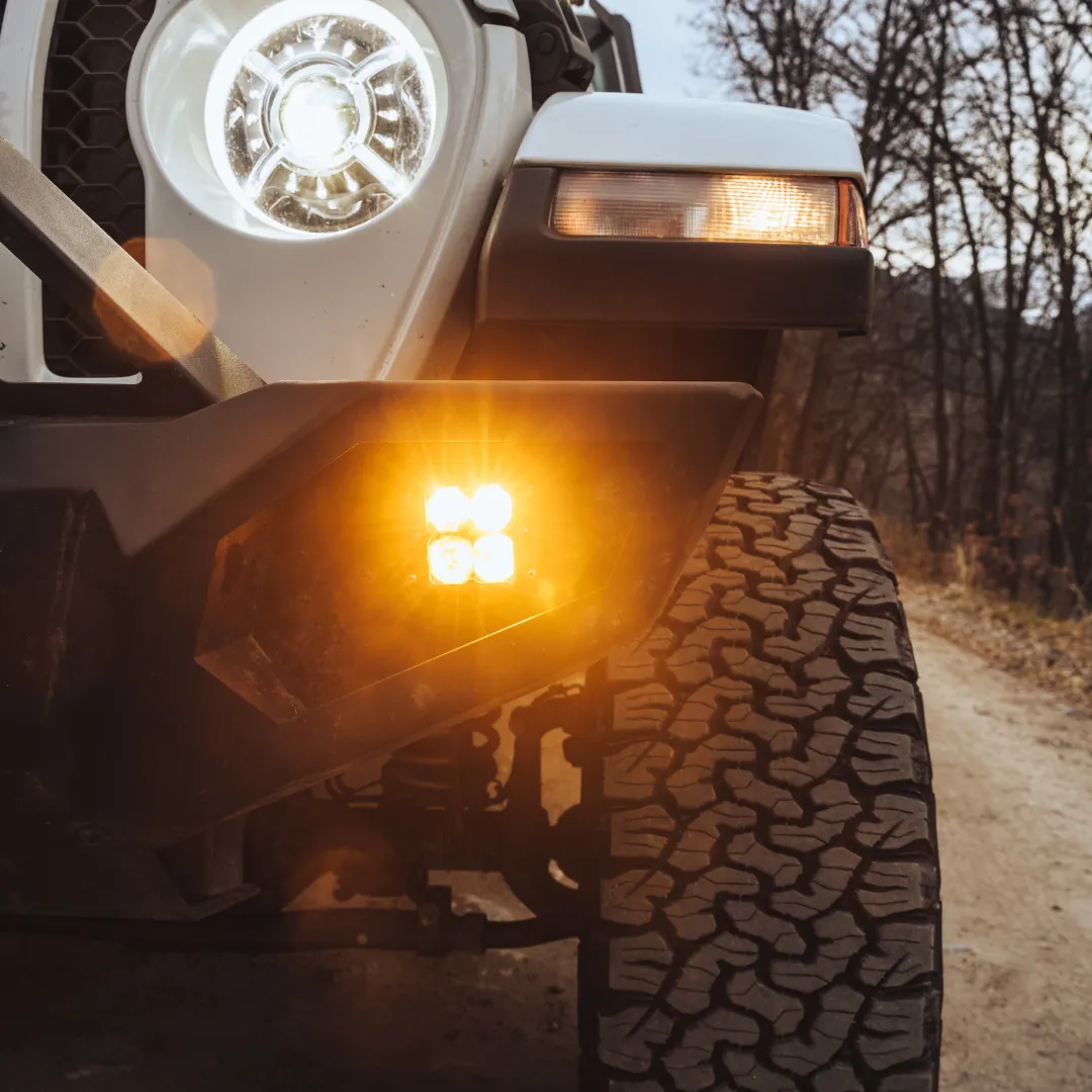 Jeep JL/JT Sport/Sport S/Islander Fog Light Kit - Amber Lens