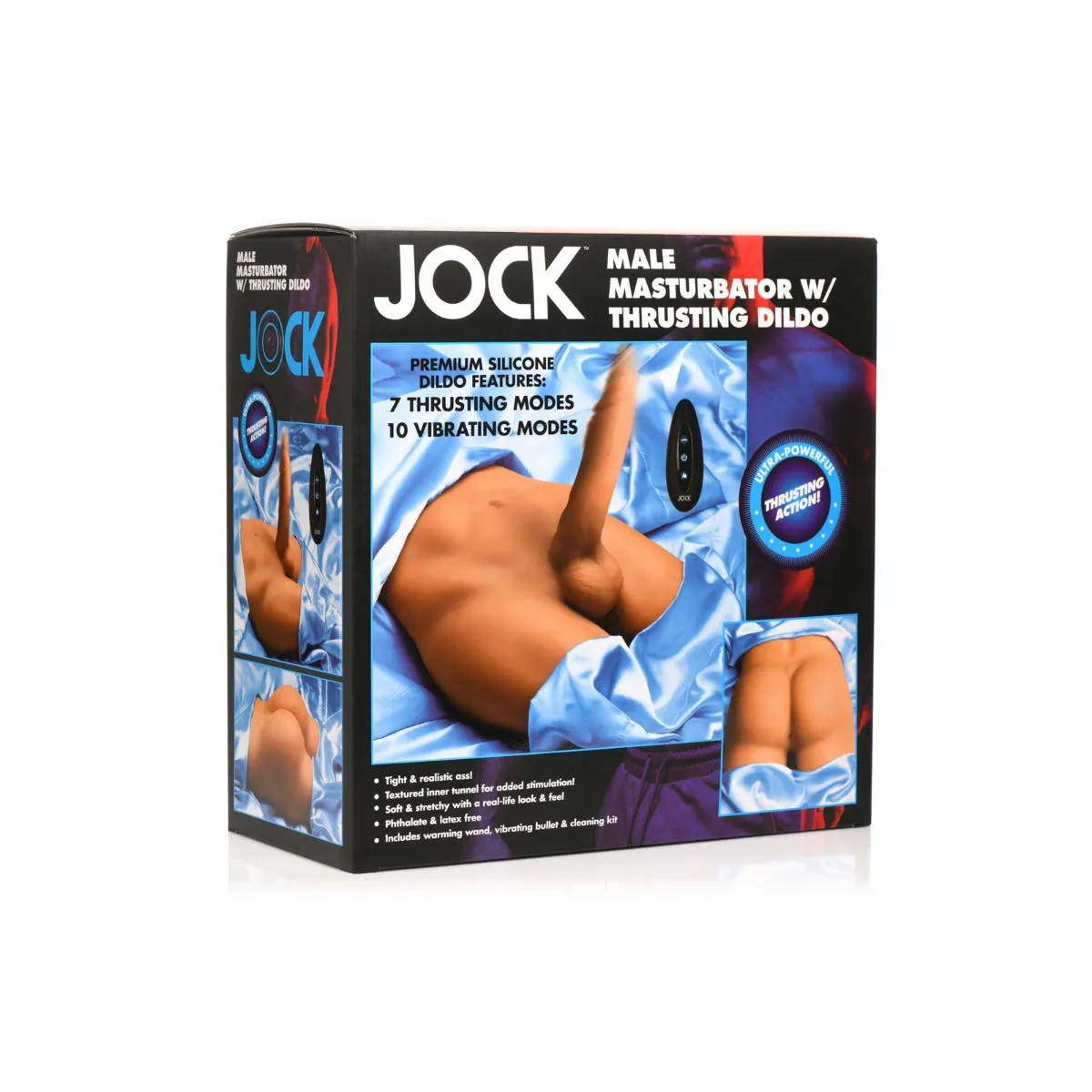 JOCK Ass Masturbator with Thrusting Dildo- Vibrating