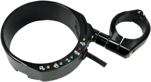 Joker Machine 10-301B Speedo Relocation Brackets with Easy Mount Clamp - Black Anodized