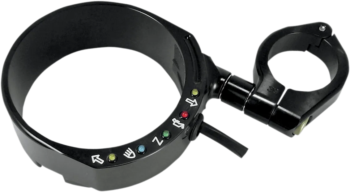 Joker Machine 10-301B Speedo Relocation Brackets with Easy Mount Clamp - Black Anodized