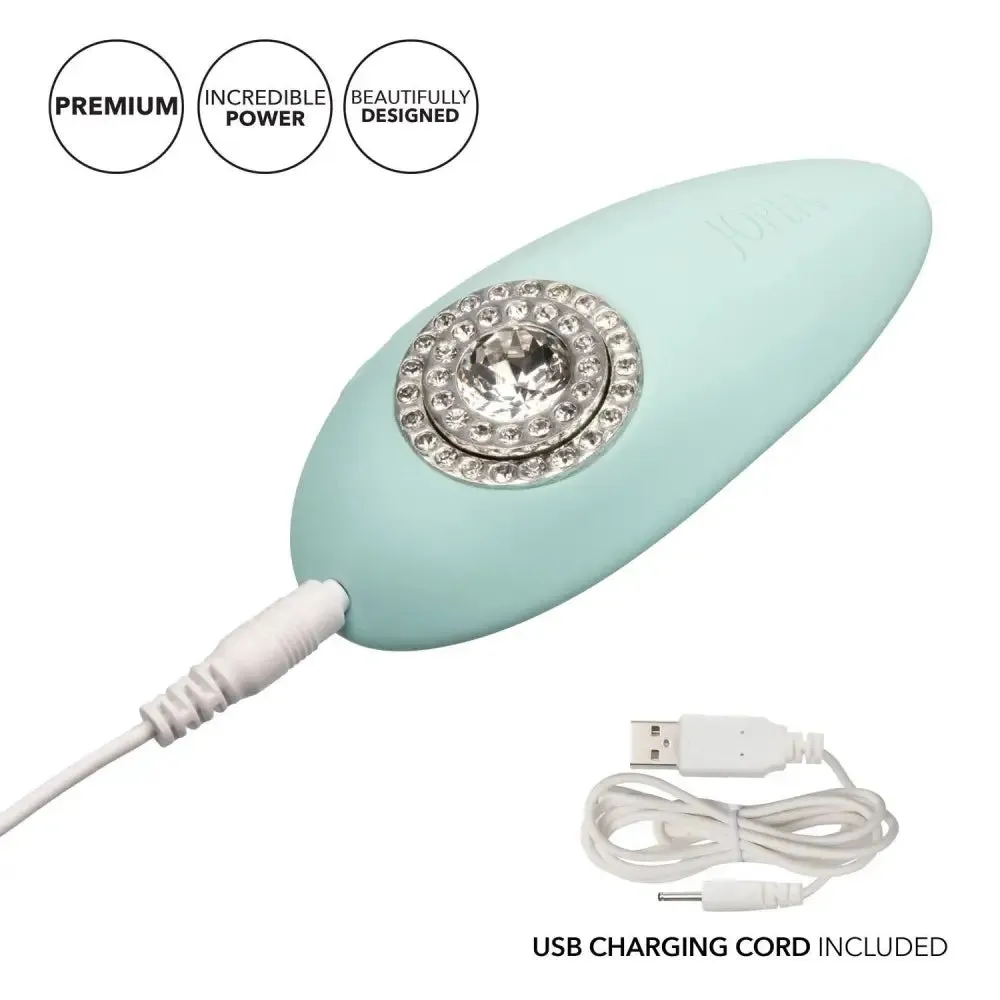 Jopen Silicone Green Rechargeable Clitoral Vibrator for Women