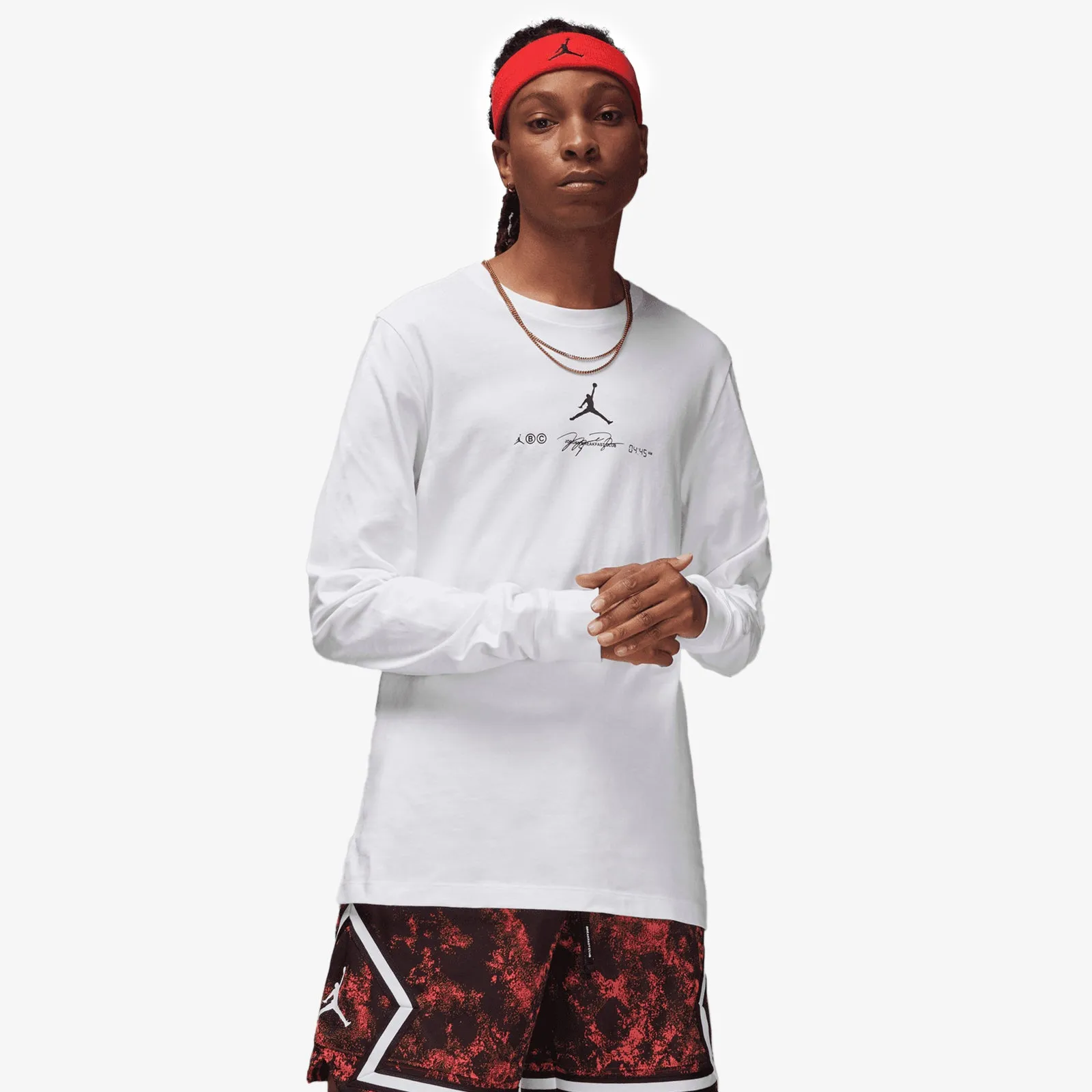 Jordan Dri-FIT Sport Breakfast Club Long Sleeve T-Shirt - White