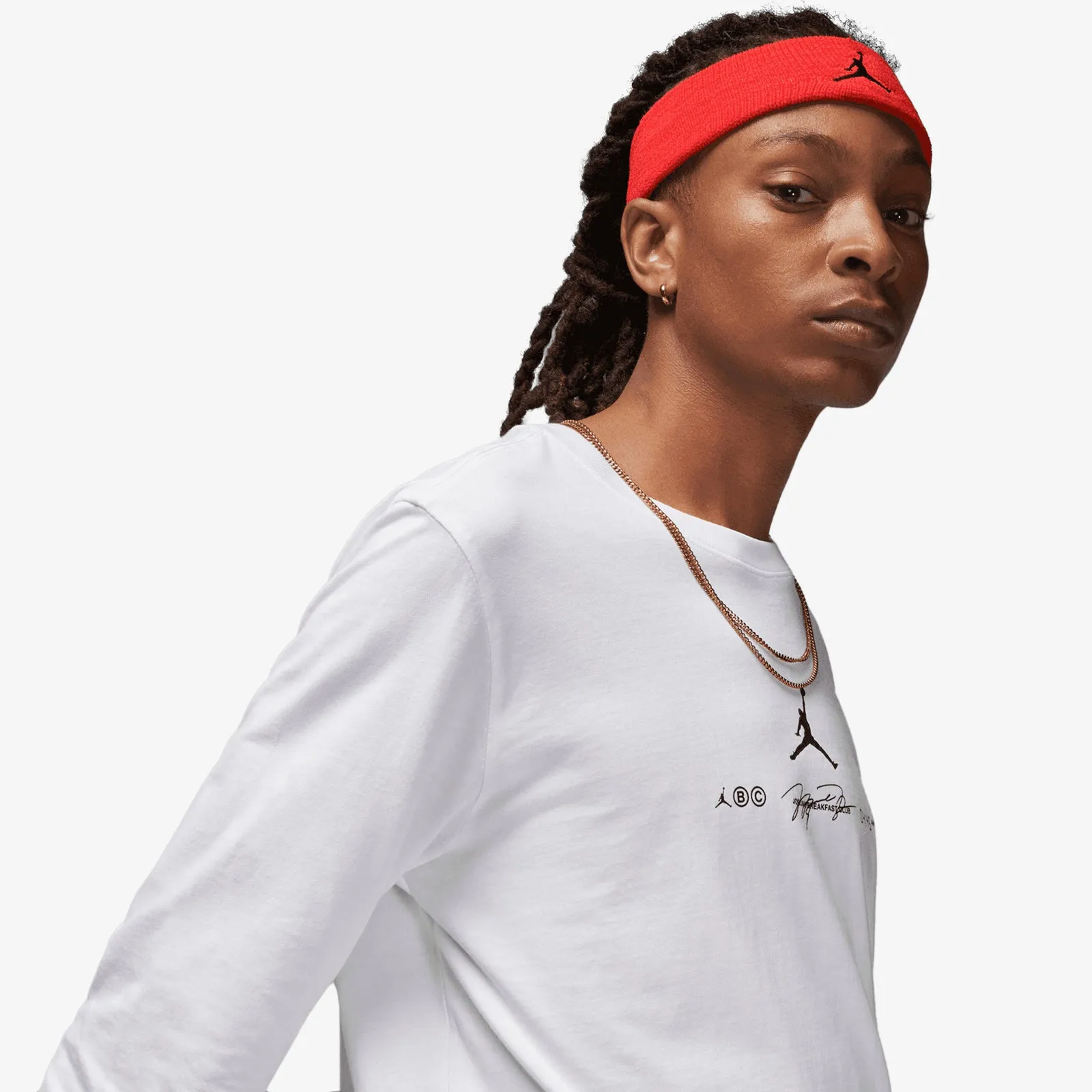 Jordan Dri-FIT Sport Breakfast Club Long Sleeve T-Shirt - White