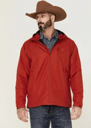 Justin Men's Solid Zip Up Rain Jacket