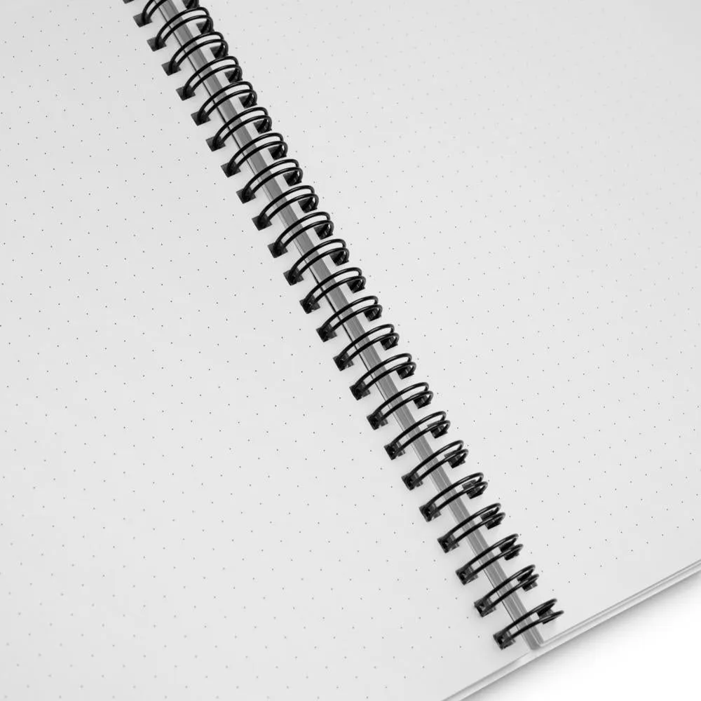 JWST Rising Stained Glass Design Spiral Notebook