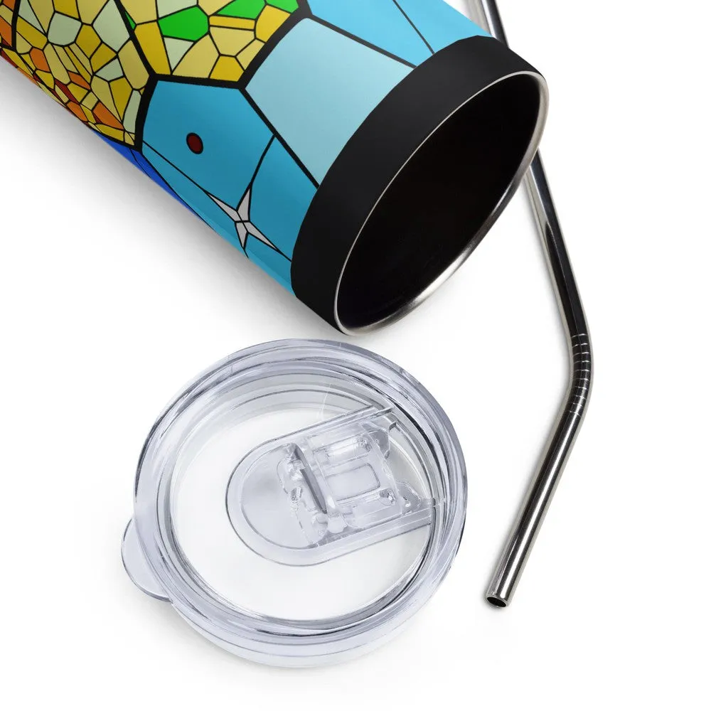 JWST Rising Stained Glass Design Stainless Steel Tumbler