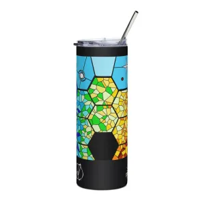 JWST Rising Stained Glass Design Stainless Steel Tumbler