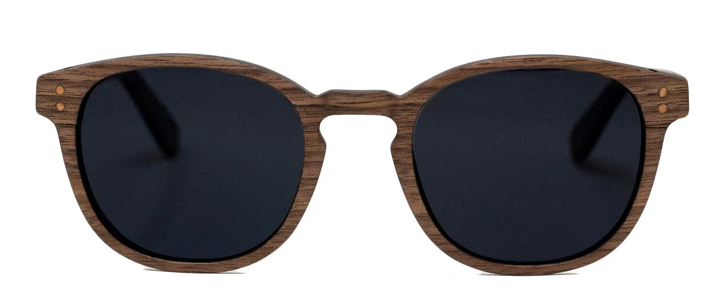 Kara (Walnut) / T800 (RX) Hybrid Series Sunglasses / Carbon Fiber & Walnut Wood