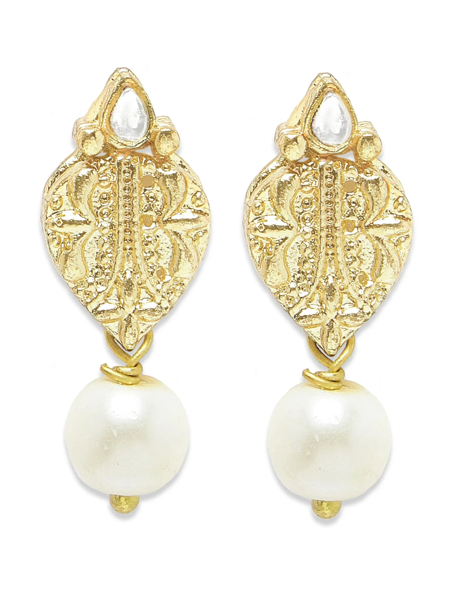 KARATCART Gold Plated Kundan Classic Gold Jewellery Set for Women