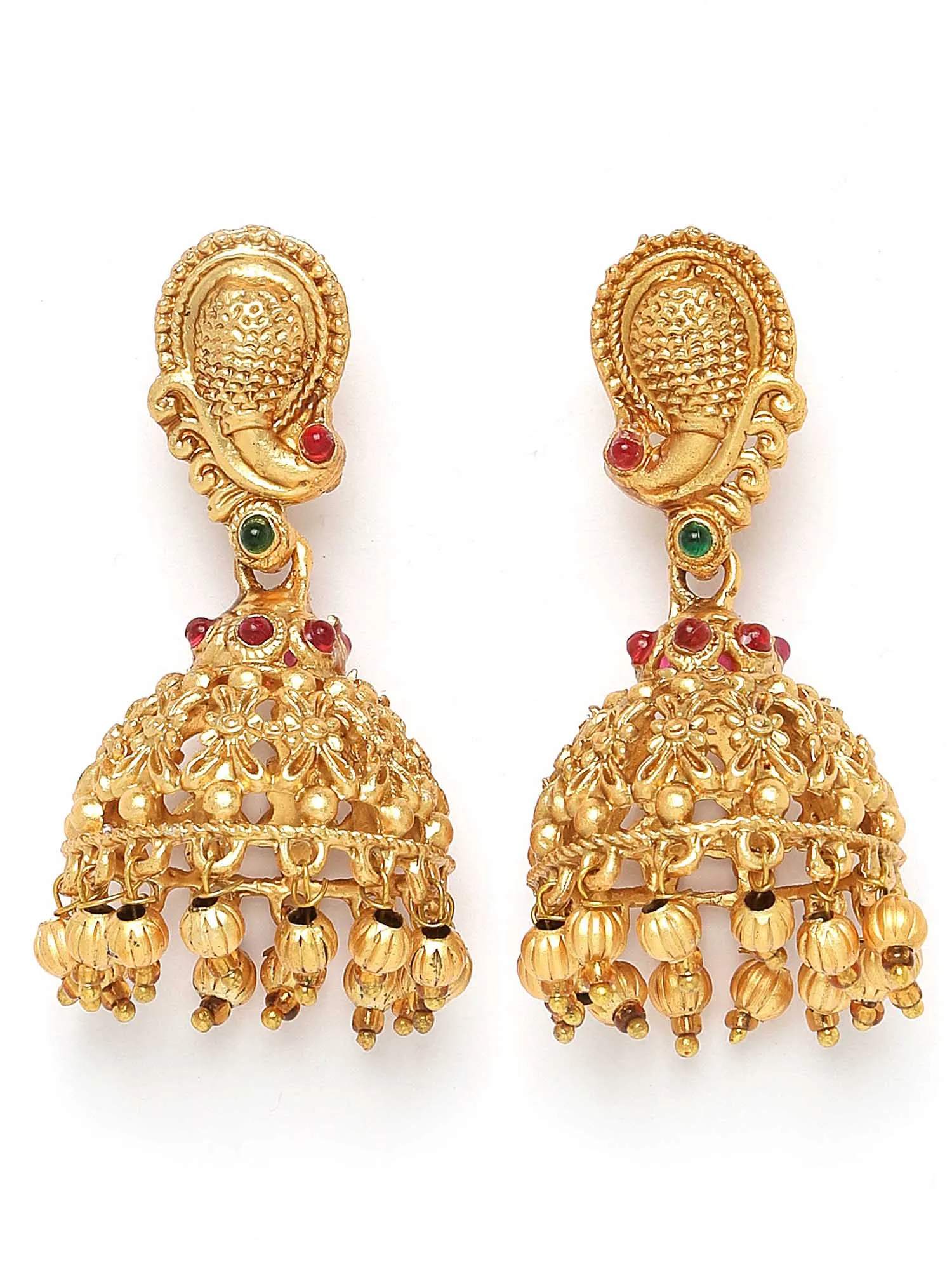 Karatcart Gold-Plated Laxmi Mata Choker Temple Jewellery Set