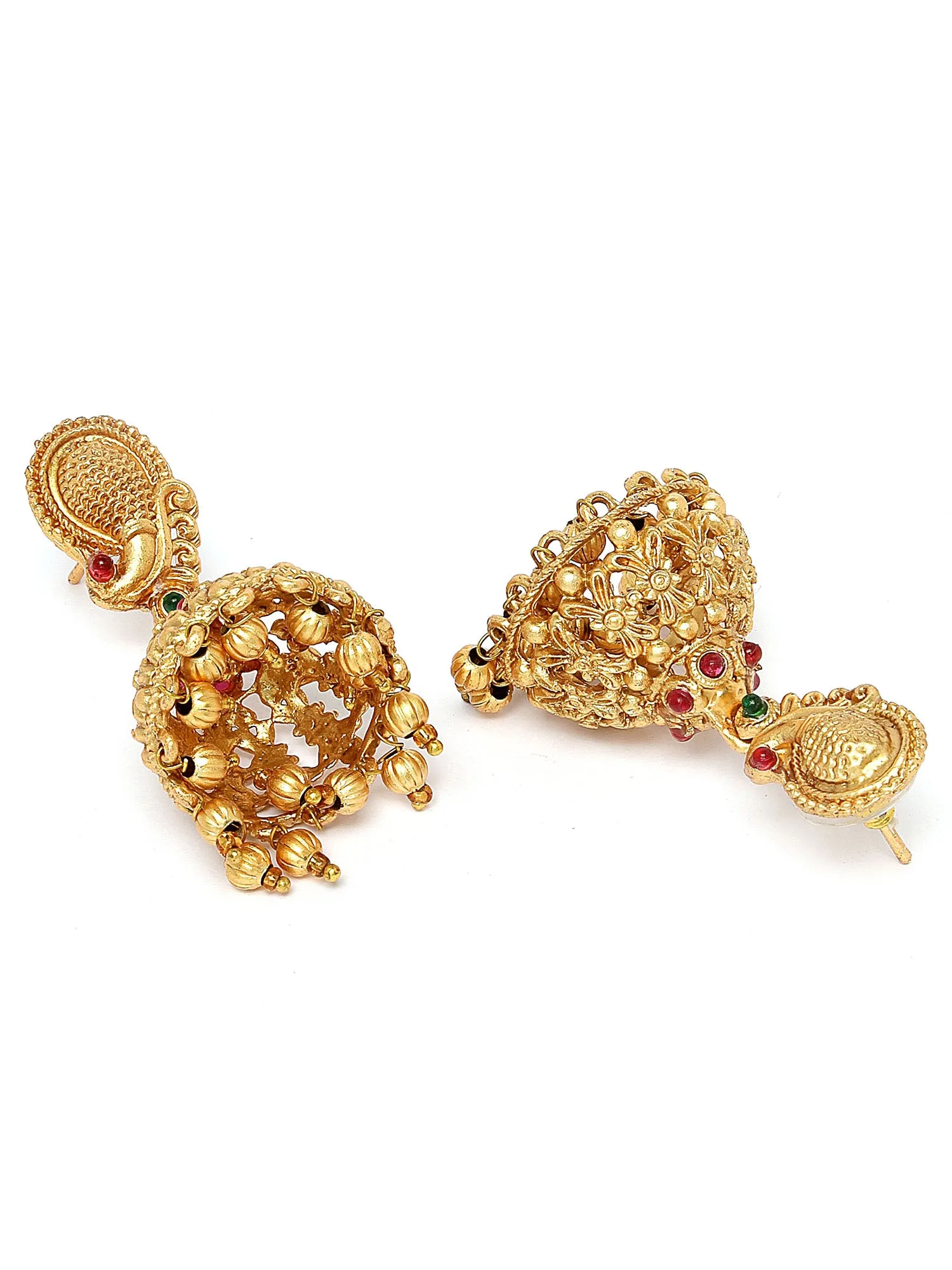 Karatcart Gold-Plated Laxmi Mata Choker Temple Jewellery Set