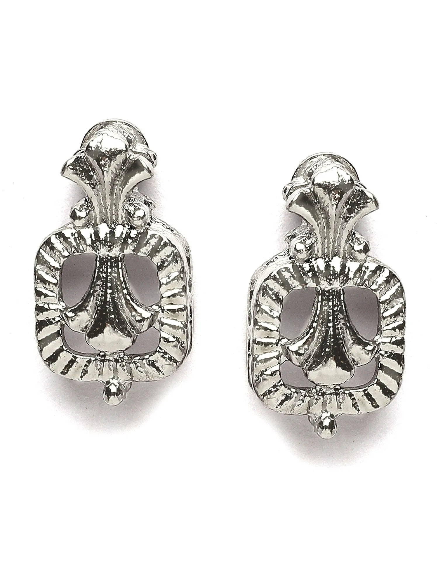 Karatcart Oxidised Silver Plated Kundan Classic Necklace for Women