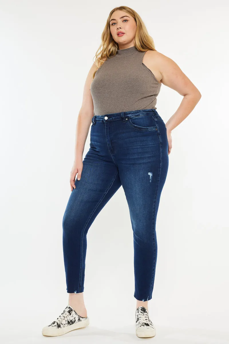Karol High Rise Ankle Skinny Jeans ( Plus Size)