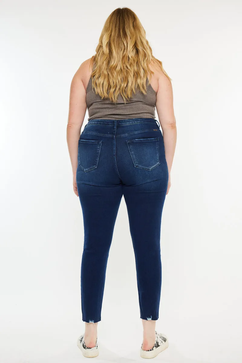 Karol High Rise Ankle Skinny Jeans ( Plus Size)