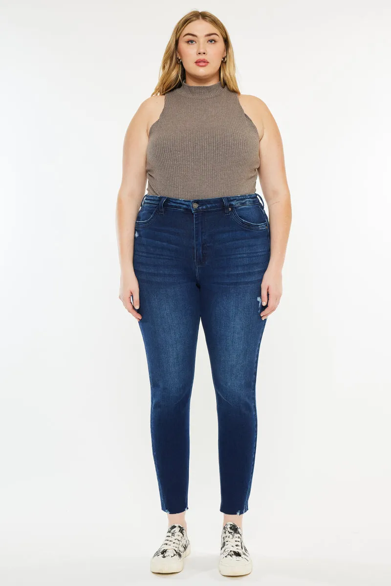 Karol High Rise Ankle Skinny Jeans ( Plus Size)