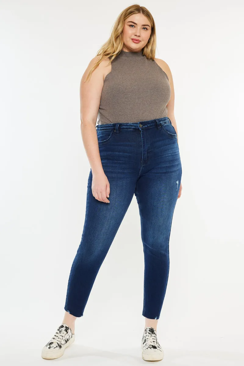 Karol High Rise Ankle Skinny Jeans ( Plus Size)