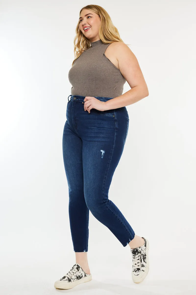 Karol High Rise Ankle Skinny Jeans ( Plus Size)