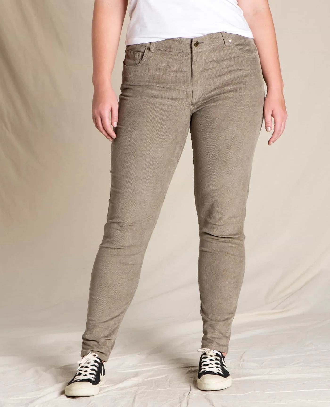 Karuna Cord 5 Pocket Skinny Pant - Dark Chino-Final Sale