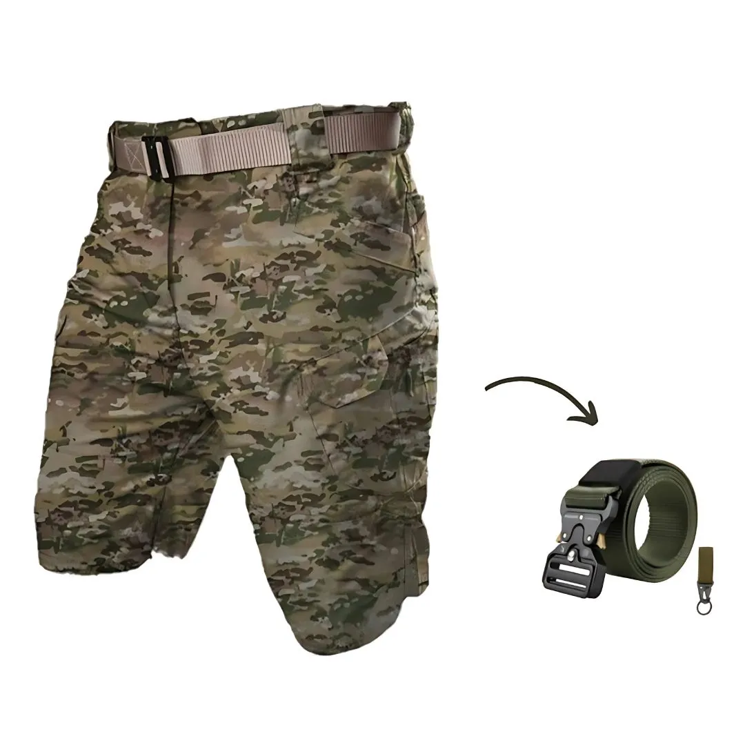 Kazuya | 7-Pocket Cargo Shorts   Tactical Belt