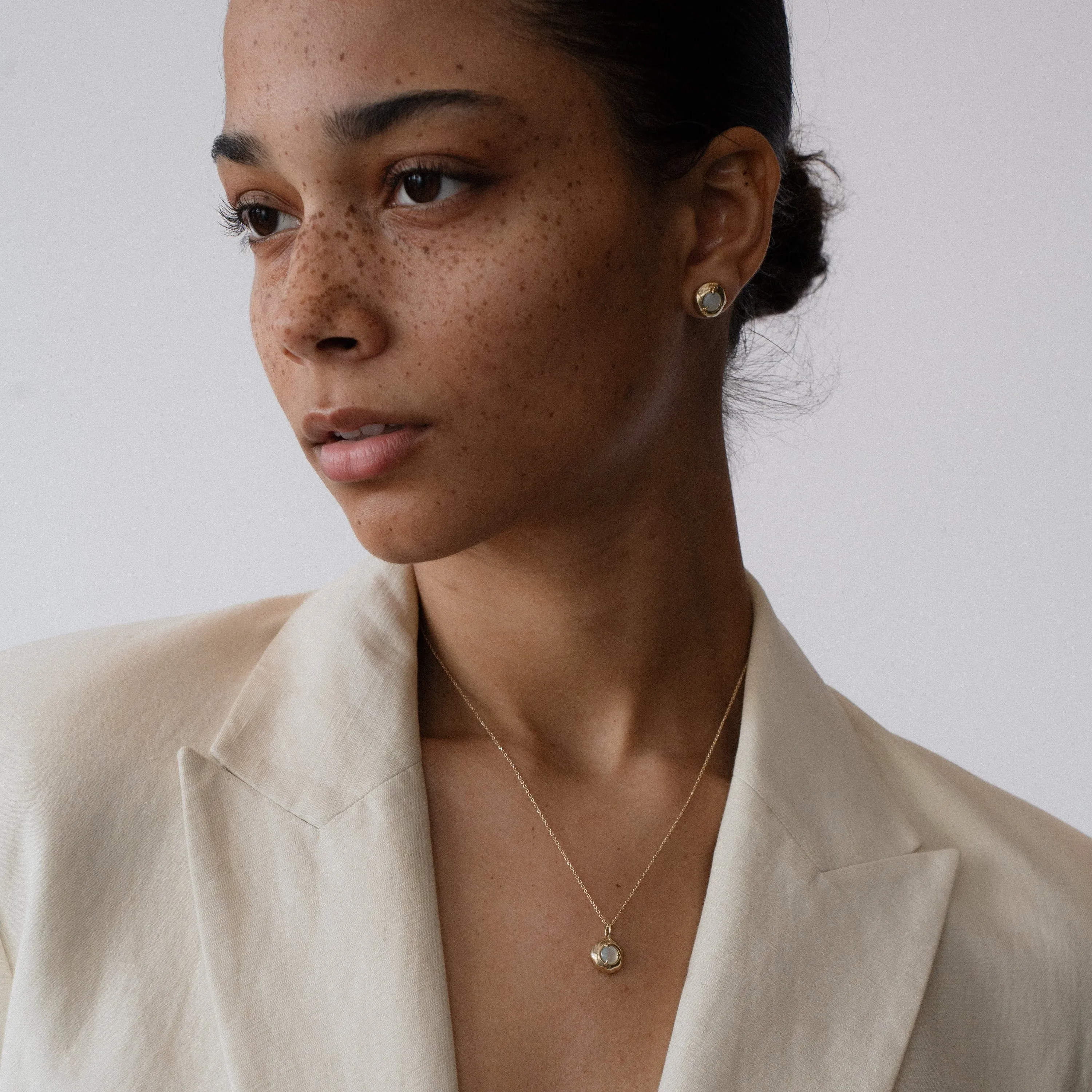 keeper necklace - rose quartz