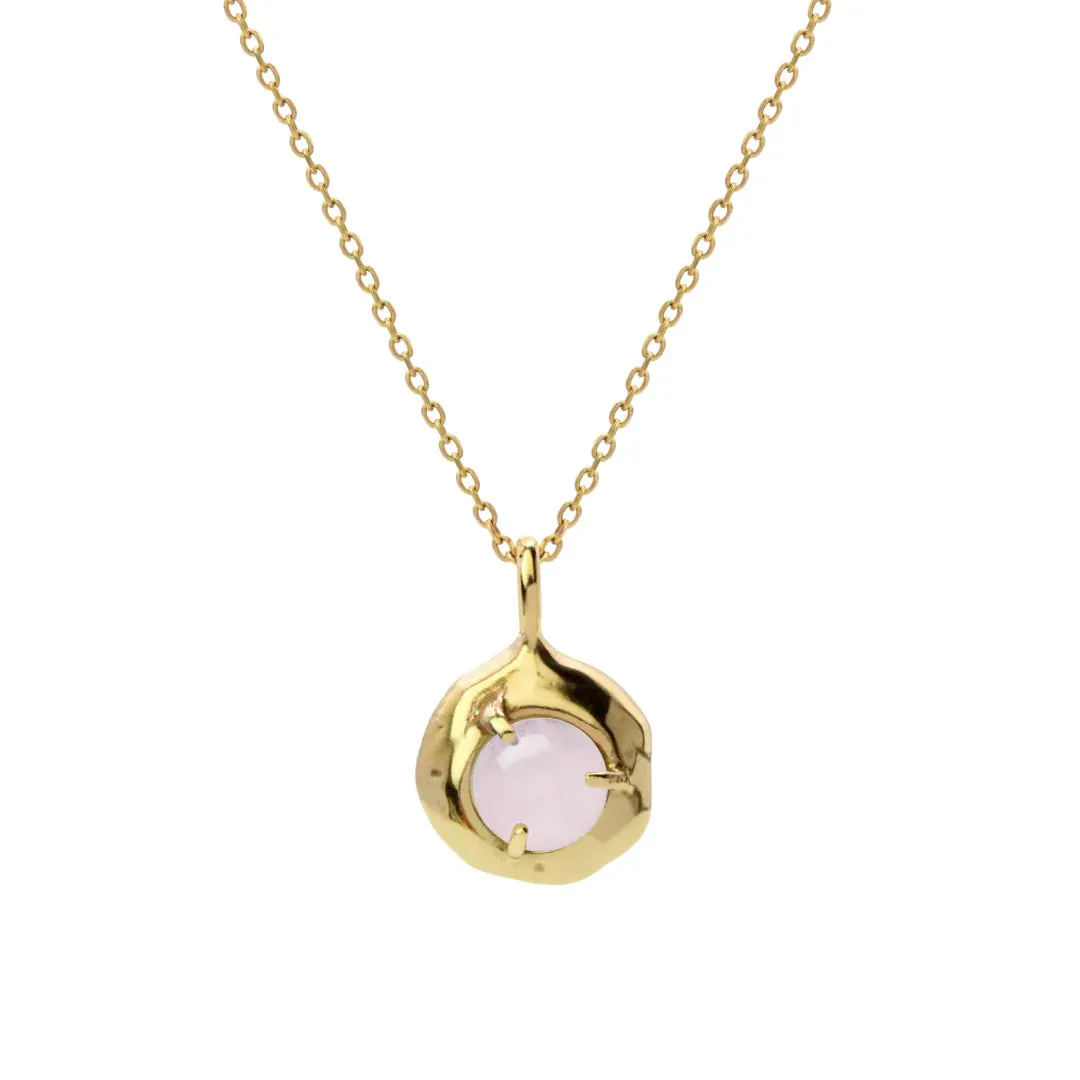 keeper necklace - rose quartz