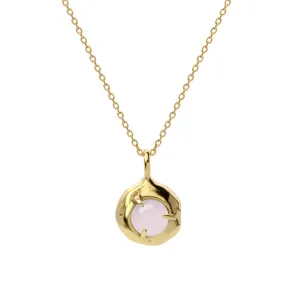 keeper necklace - rose quartz