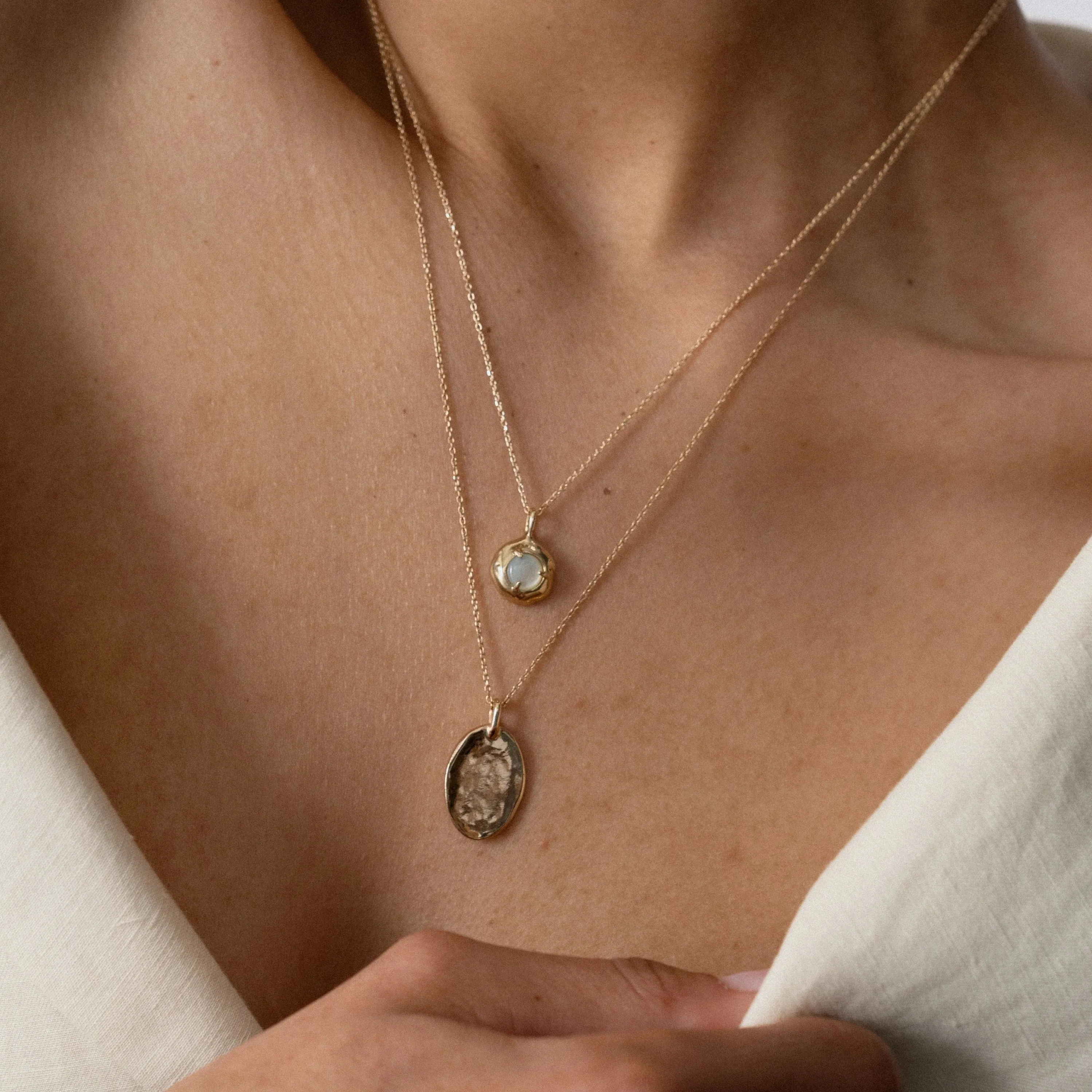 keeper necklace - rose quartz
