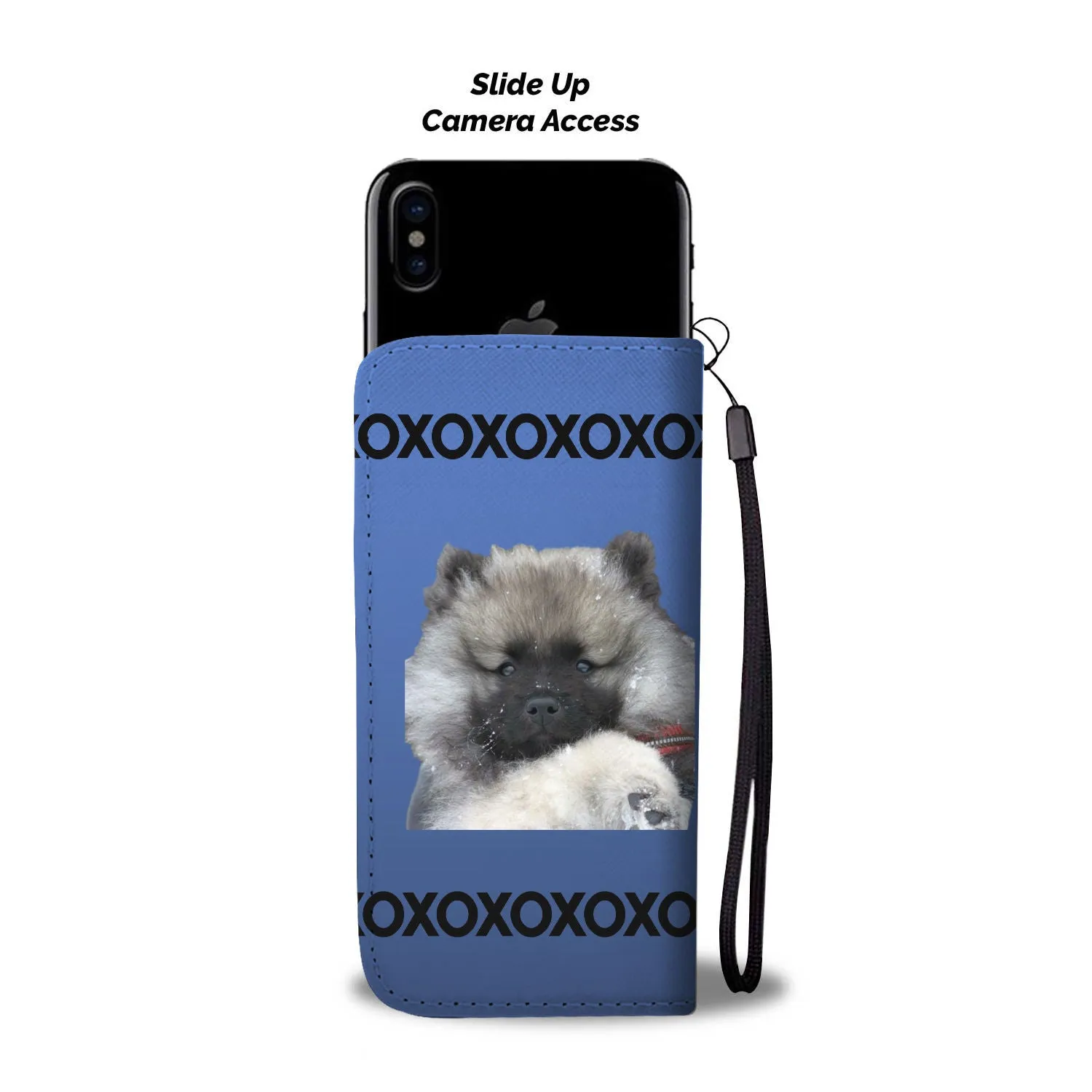 Keeshond Puppy Phone Case Wallet