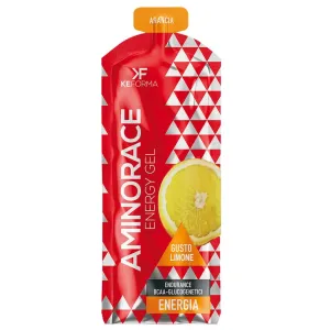 Keforma Aminorace Energy Gel 60ml Limone Maltodestrina con Bcaa e Glutammina per Energia Rapida e Affaticamento