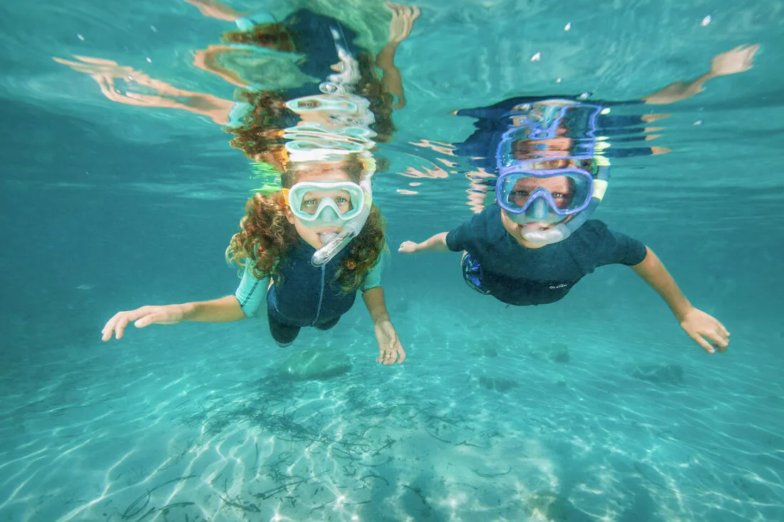 Kids diving mask - 100 comfort pastel