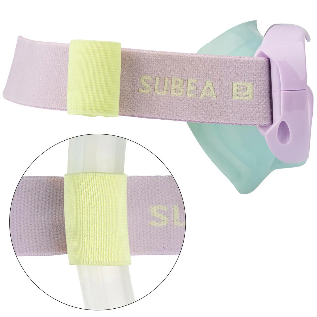 Kids diving mask - 100 comfort pastel