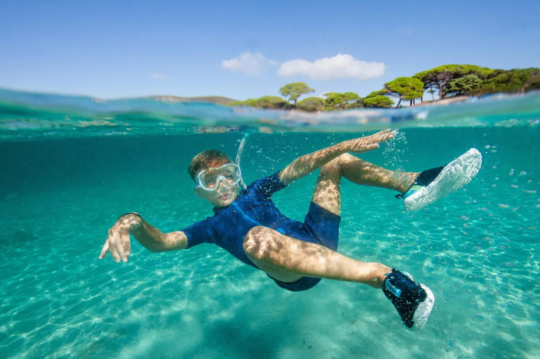 Kids' Snorkelling Kit SUBEA Snorkel Mask 100