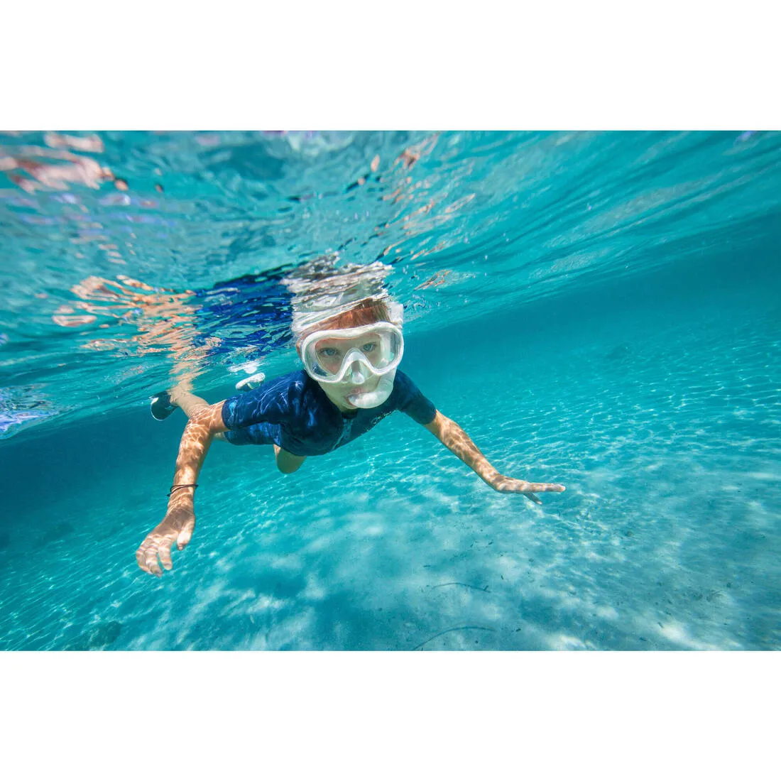 Kids' Snorkelling Kit SUBEA Snorkel Mask 100