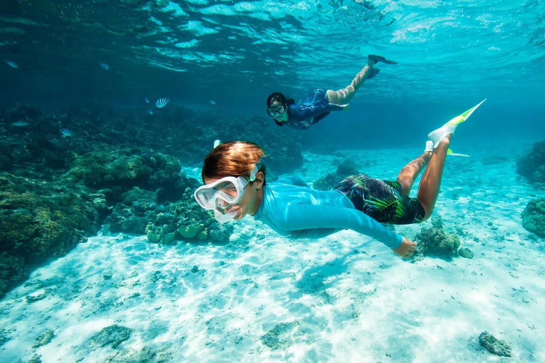 Kids' Snorkelling Kit SUBEA Snorkel Mask 100